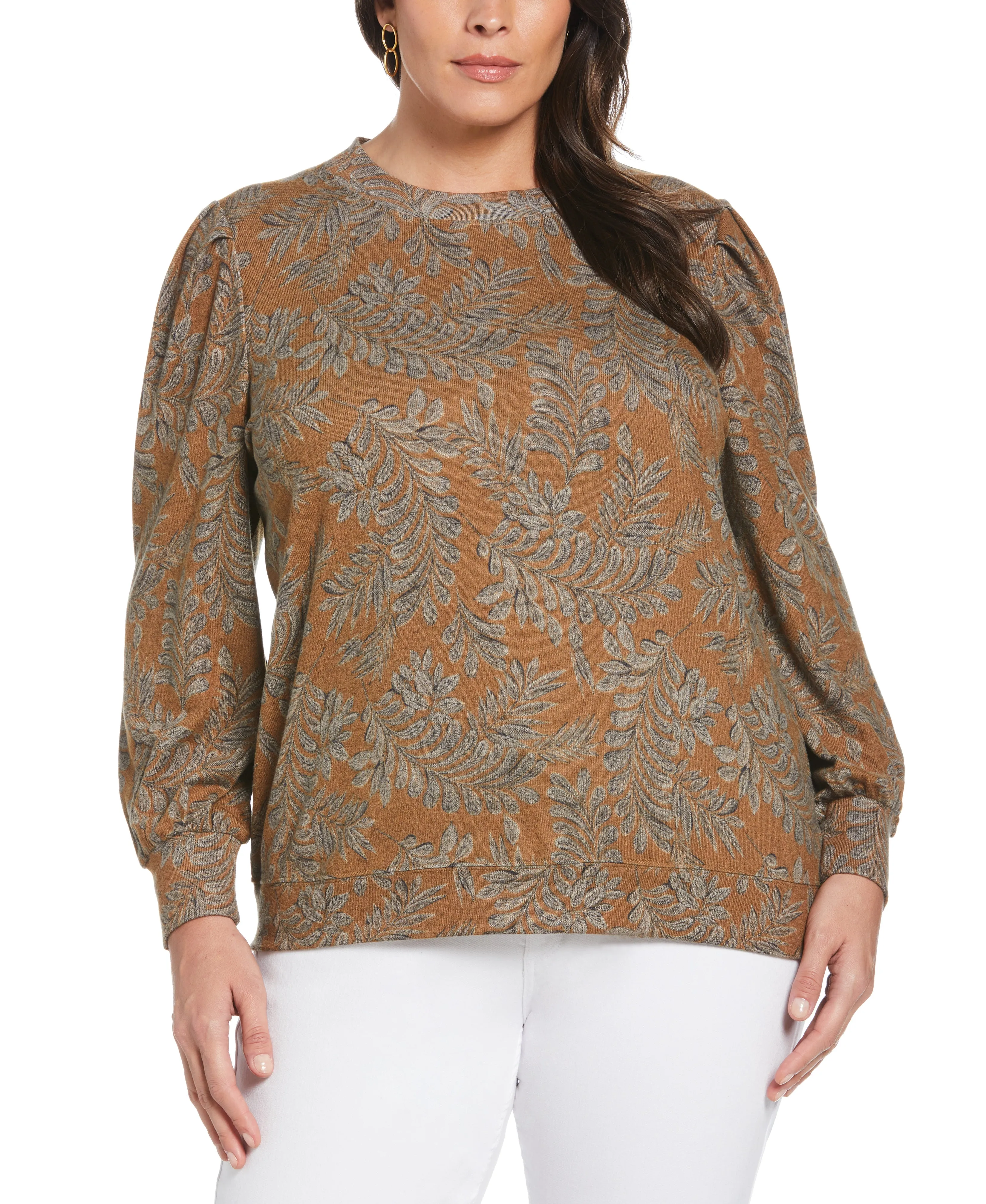 Pleat Sleeve Knit Shirt