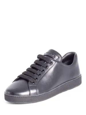 Prada Leather Sneakers Black