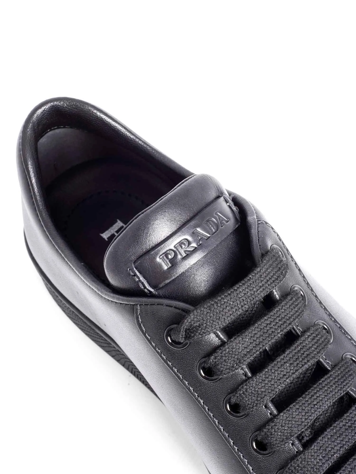 Prada Leather Sneakers Black