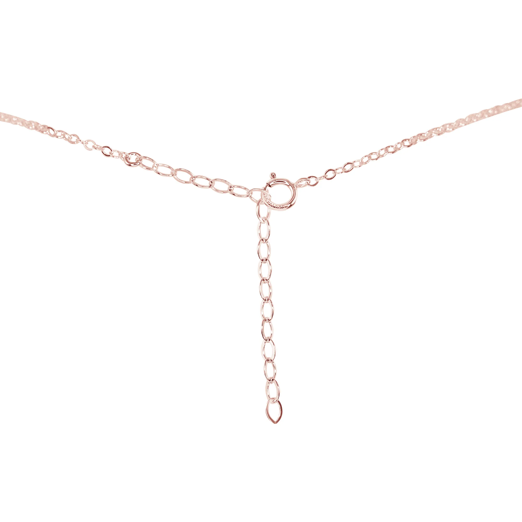 Rainbow Moonstone Mini Double Terminated Crystal Point Pendant Choker Necklace