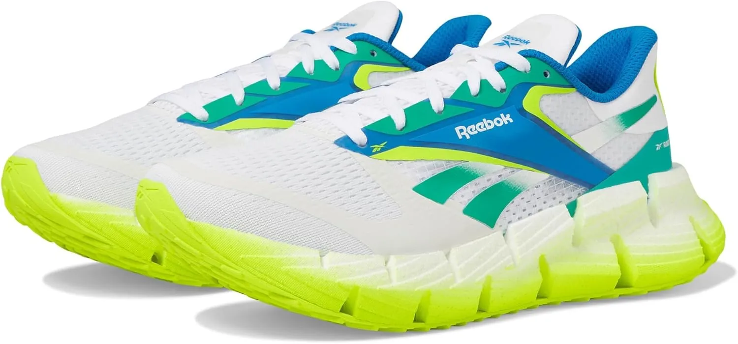 Reebok Women's Floatzig 2 Sneaker, White/Unleashed Green/Digital Lime, 12