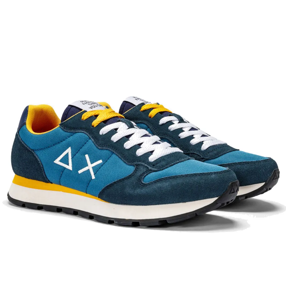 Scarpe Uomo Sun68 Sneakers Tom Solid Nylon Ottanio - Z42101