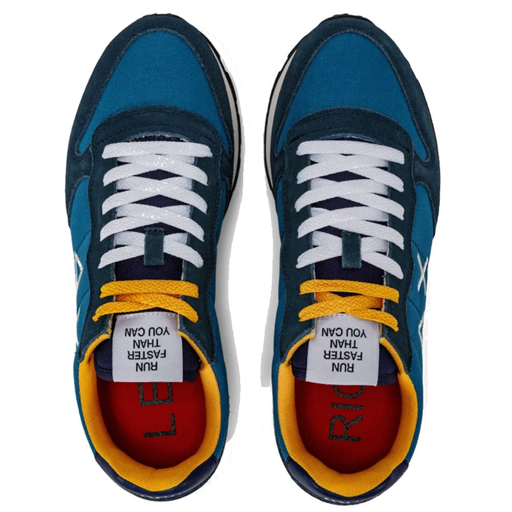 Scarpe Uomo Sun68 Sneakers Tom Solid Nylon Ottanio - Z42101
