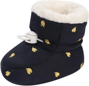 Shoes for Baby Girl Baby Shoes Fleece Warm Short Boots Shoes Fashion Printing Non Slip Breathable Nude Boots Size 3 Baby Girl Boots