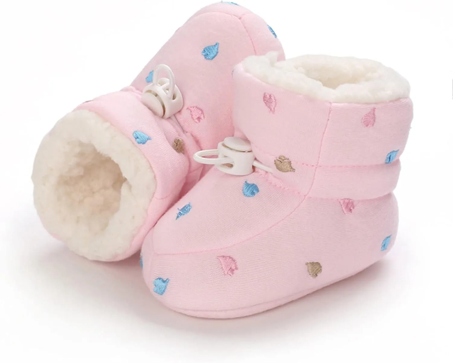 Shoes for Baby Girl Baby Shoes Fleece Warm Short Boots Shoes Fashion Printing Non Slip Breathable Nude Boots Size 3 Baby Girl Boots