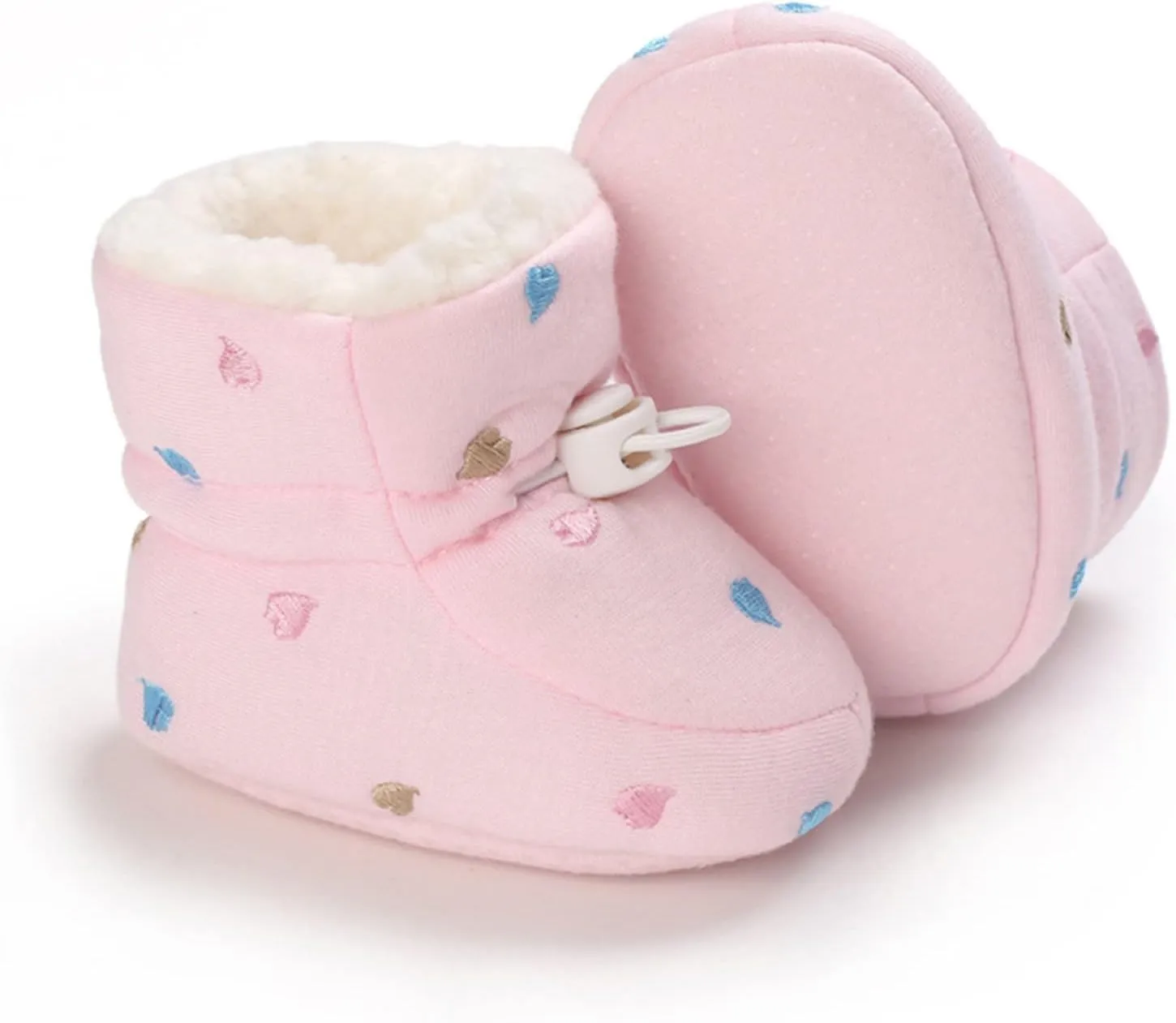Shoes for Baby Girl Baby Shoes Fleece Warm Short Boots Shoes Fashion Printing Non Slip Breathable Nude Boots Size 3 Baby Girl Boots