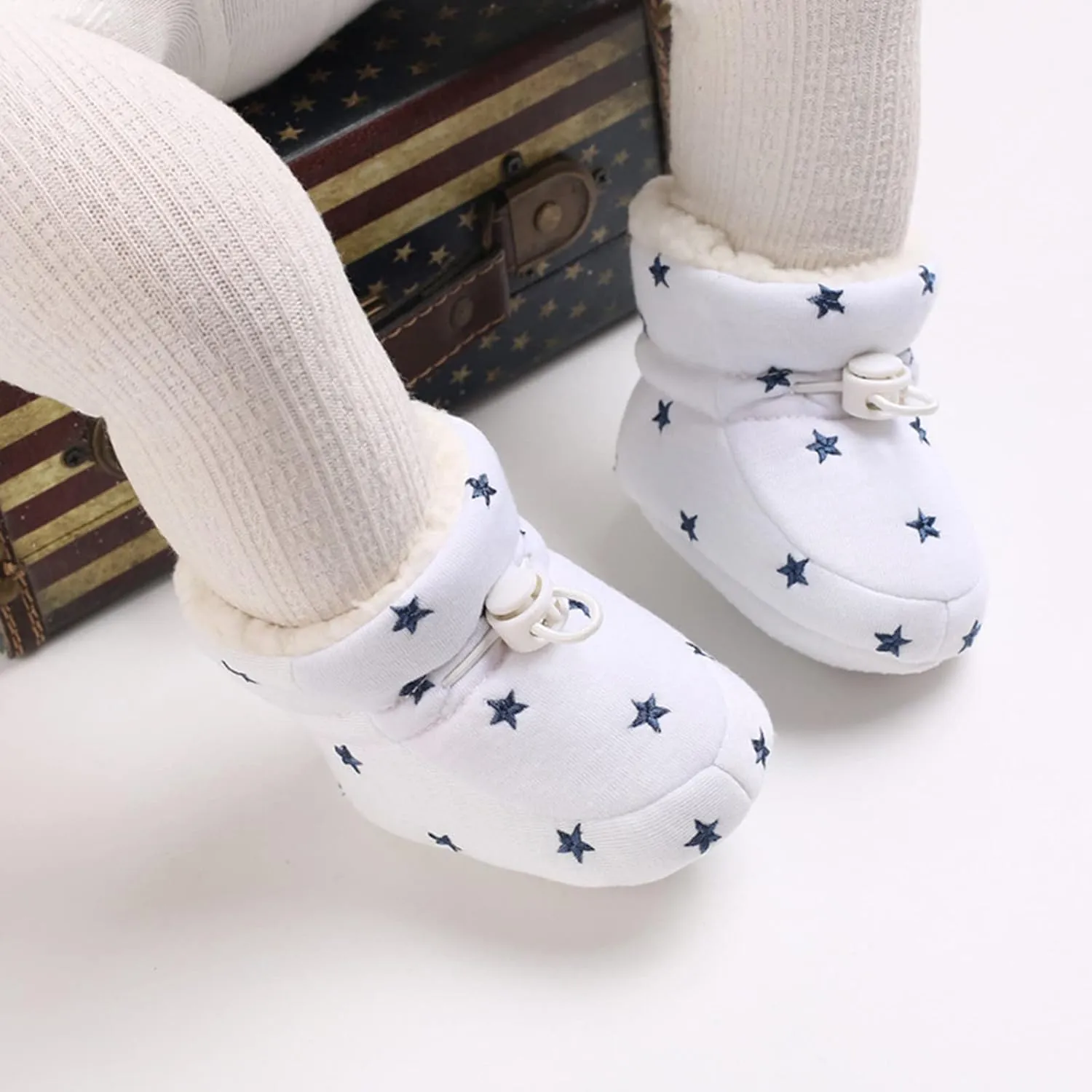 Shoes for Baby Girl Baby Shoes Fleece Warm Short Boots Shoes Fashion Printing Non Slip Breathable Nude Boots Size 3 Baby Girl Boots
