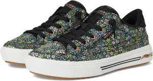 SKECHERS Women's Arch Fit Arcade-flowa Powa Sneaker, Black, 8.5