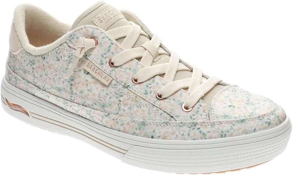 SKECHERS Women's Arch Fit Arcade-flowa Powa Sneaker, Off-White, 8.5