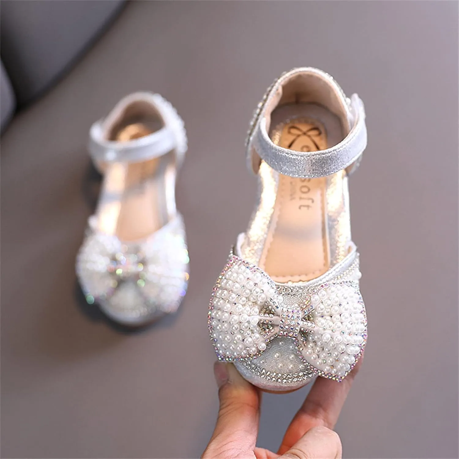 Spring And Summer Children Dance Shoes Girls Dress Performance Princess Shoes Flat Bottom Snow girls booties size