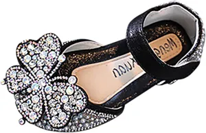 Spring and Summer Children Dance Shoes Girls Dress Performance Princess Shoes Pearl Toddler Girls Booties Size 5