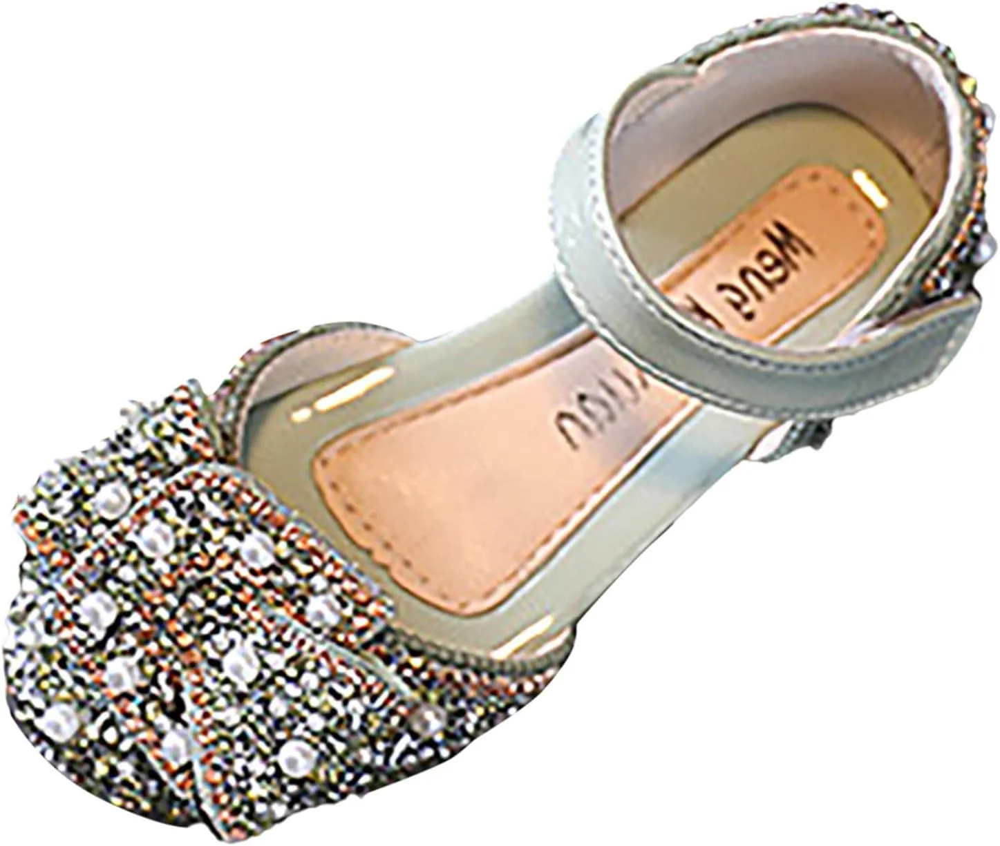 Spring and Summer Girls Dance Shoes Princess Dress Performance Shoes Flat Bottom Light Pearl Girls Booties Size