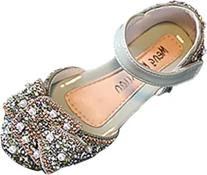Spring and Summer Girls Dance Shoes Princess Dress Performance Shoes Flat Bottom Light Pearl Girls Booties Size