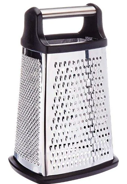 Stainless Steel 4 Sided Grater with Catcher