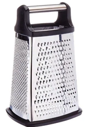 Stainless Steel 4 Sided Grater with Catcher