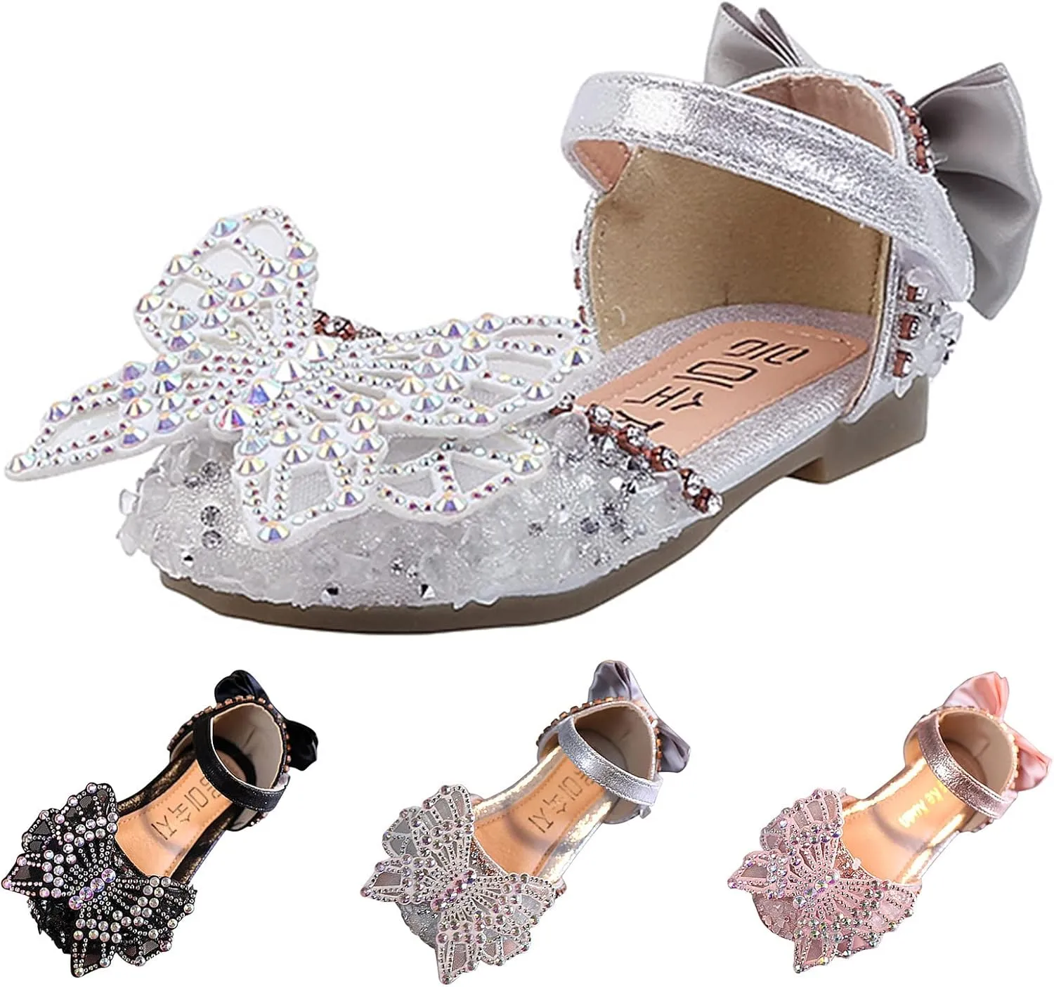 Summer Girls Dance Shoes Princess Dress Performance Shoes Silk Bow Rhinestone Mesh Bow Boots for girls booties 10