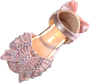Summer Girls Dance Shoes Princess Dress Performance Shoes Silk Bow Rhinestone Mesh Bow Boots for girls booties 10