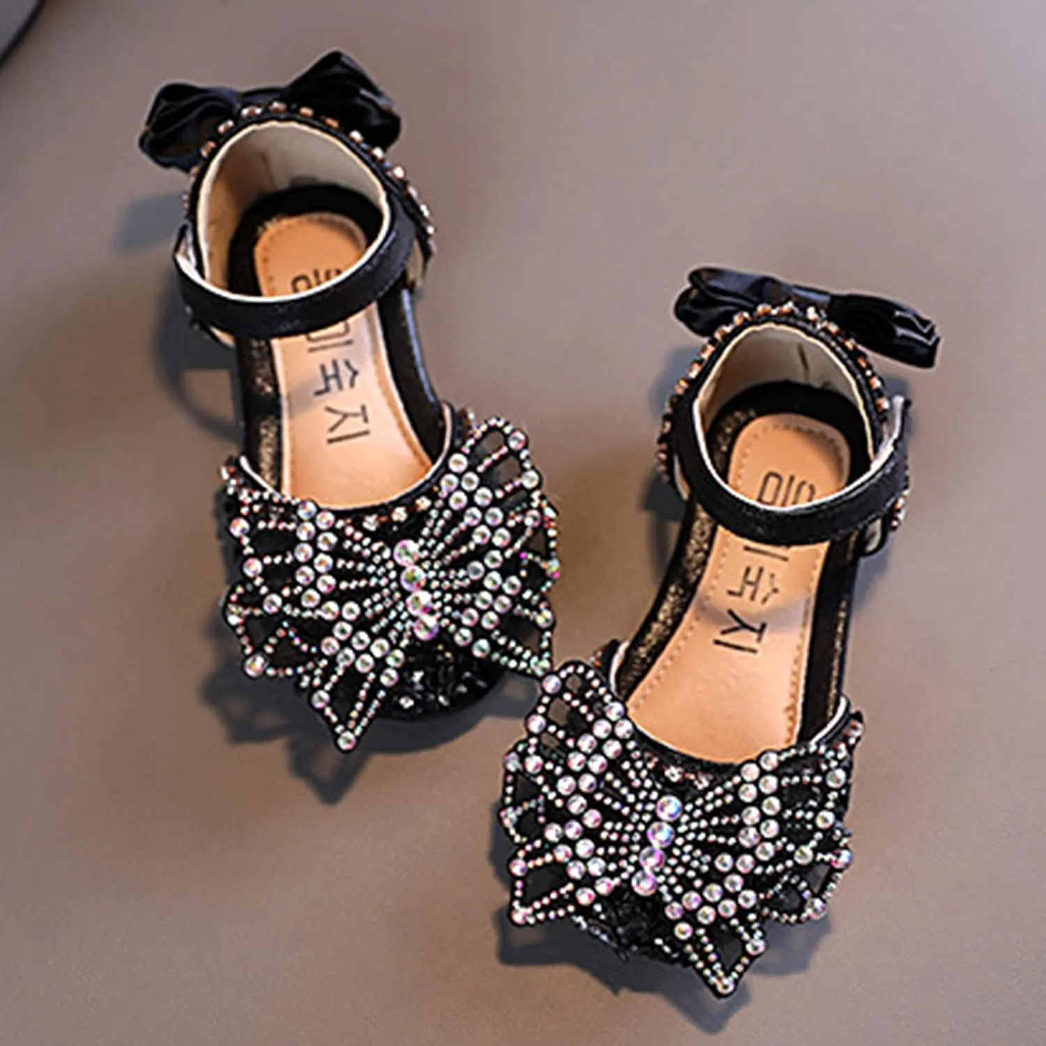 Summer Girls Dance Shoes Princess Dress Performance Shoes Silk Bow Rhinestone Mesh Bow Boots for girls booties 10