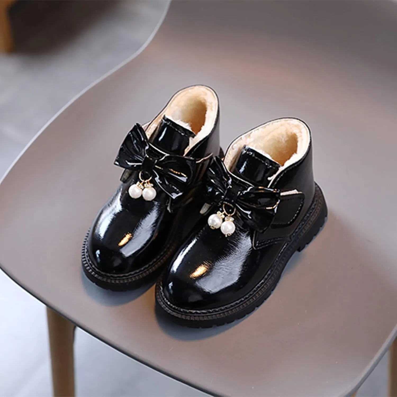 Tall Boots for Winter Fashion Autumn and Winter Girls Snow Boots Thick Bottom Non Slip Warm and Girls Dress Shoes Size 4