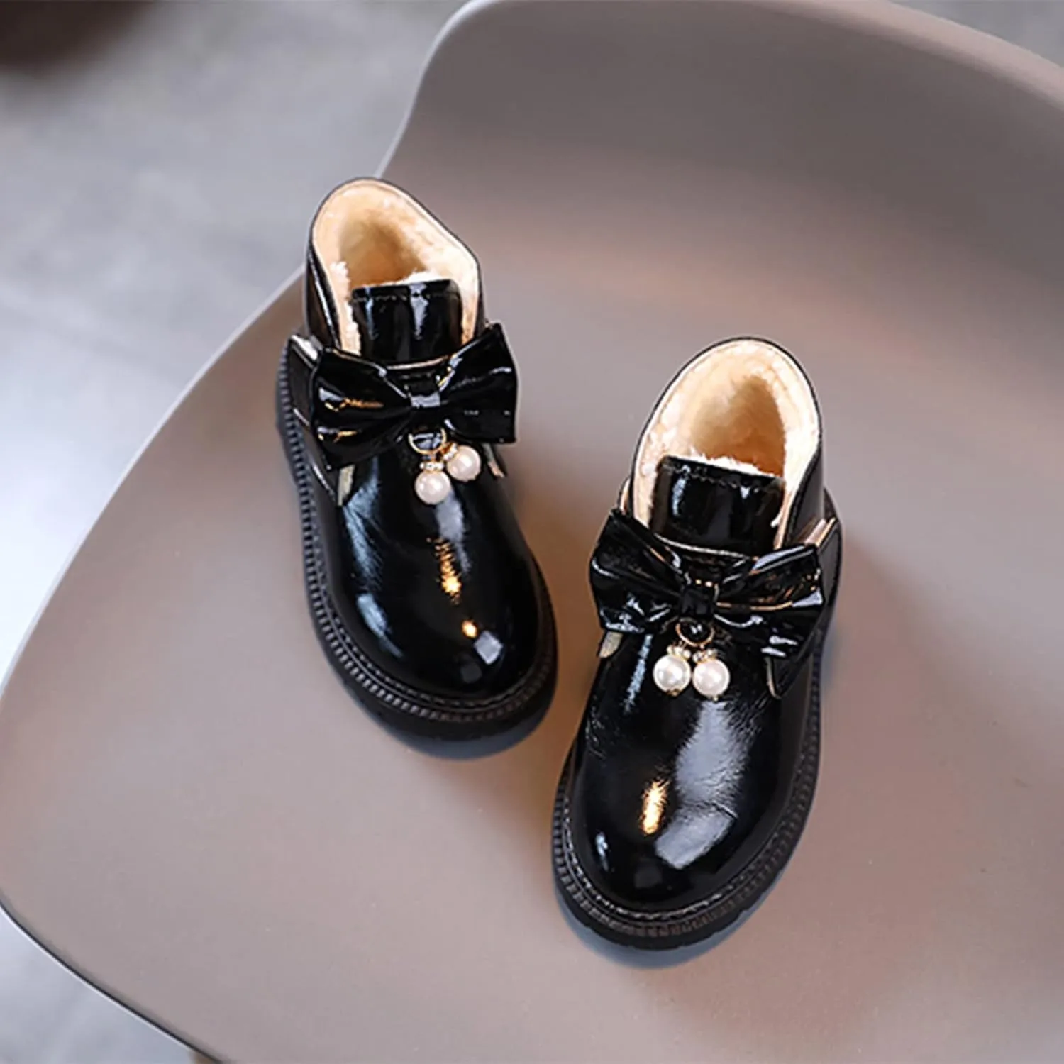 Tall Boots for Winter Fashion Autumn and Winter Girls Snow Boots Thick Bottom Non Slip Warm and Girls Dress Shoes Size 4