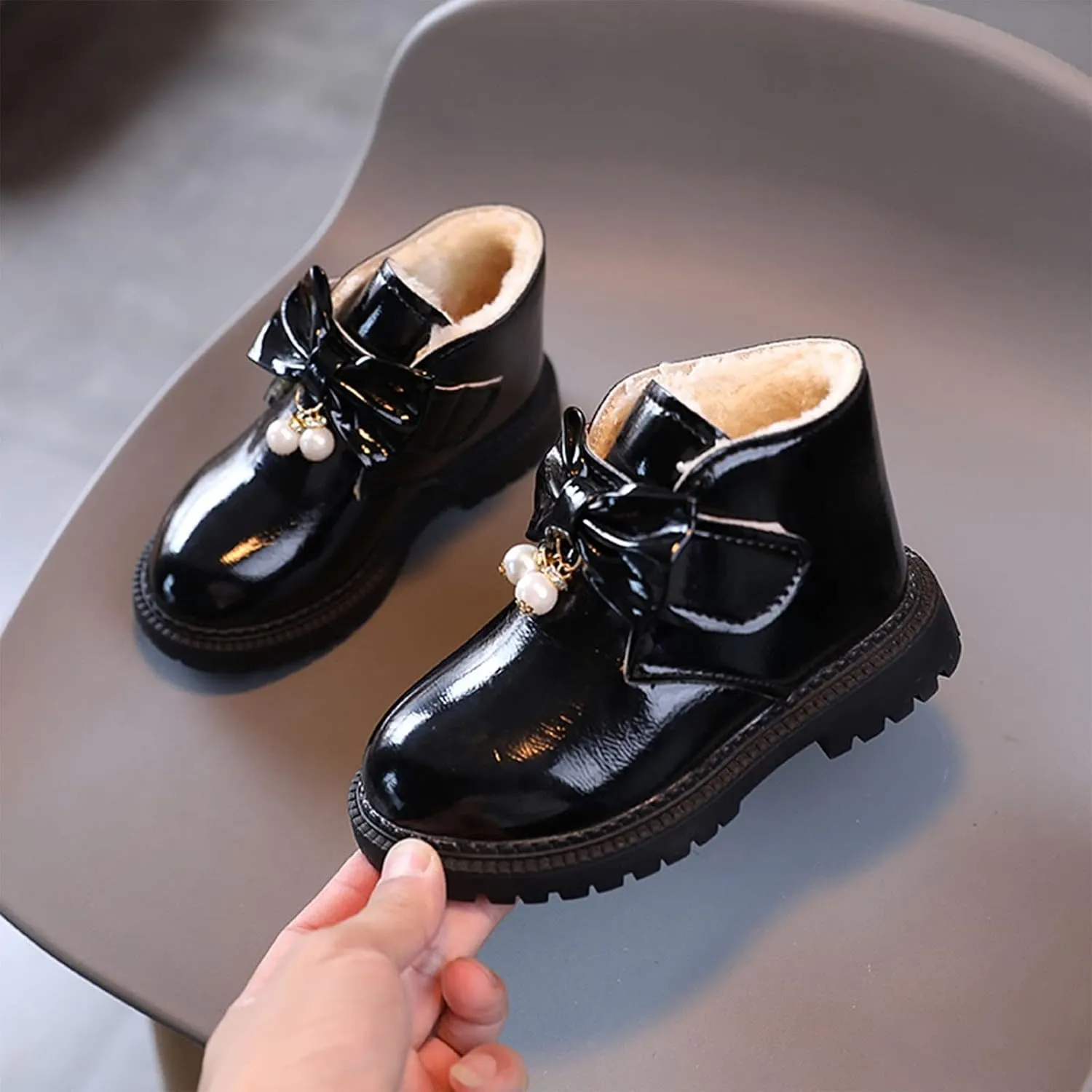 Tall Boots for Winter Fashion Autumn and Winter Girls Snow Boots Thick Bottom Non Slip Warm and Girls Dress Shoes Size 4