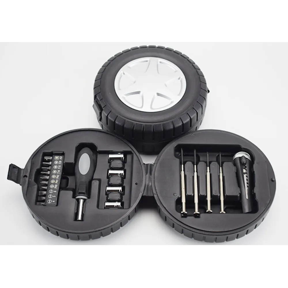 Tire-shaped tool kit