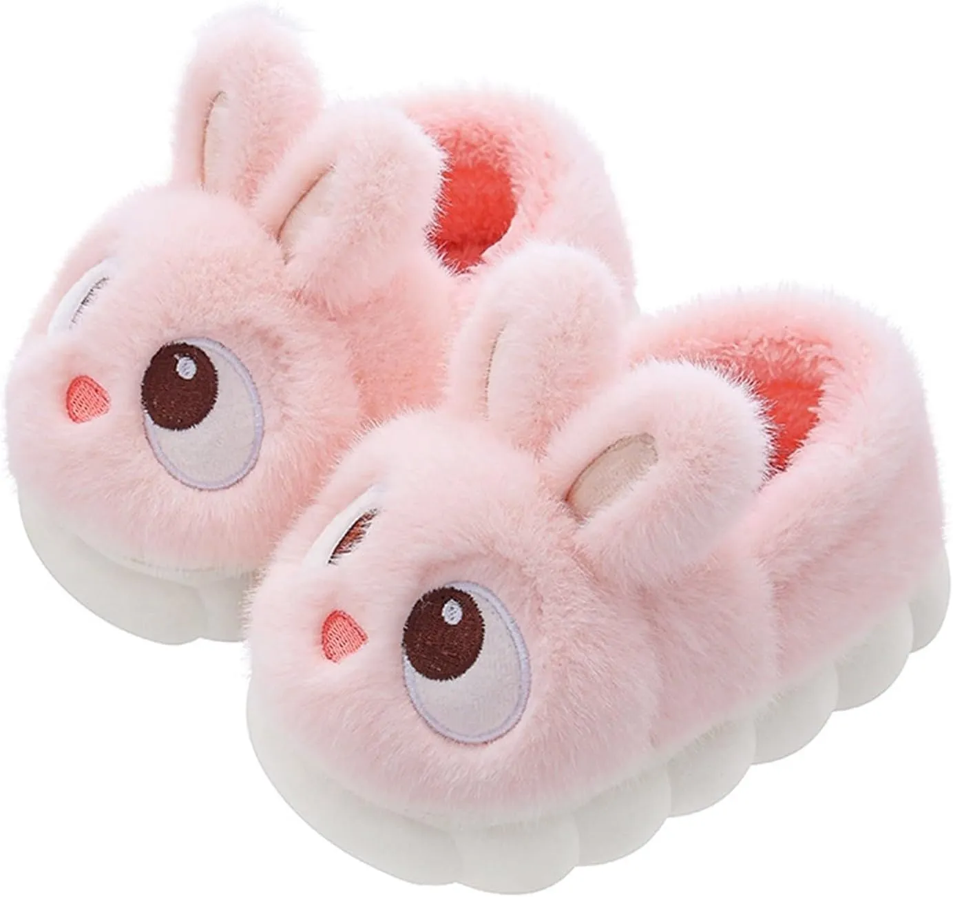 Toddler Fuzzy artoon Slippers Bunny Ear Memory Foam Warm Shoes Baby Infant Boys Girls Indoor Ankle Comfy Cotton Slipper