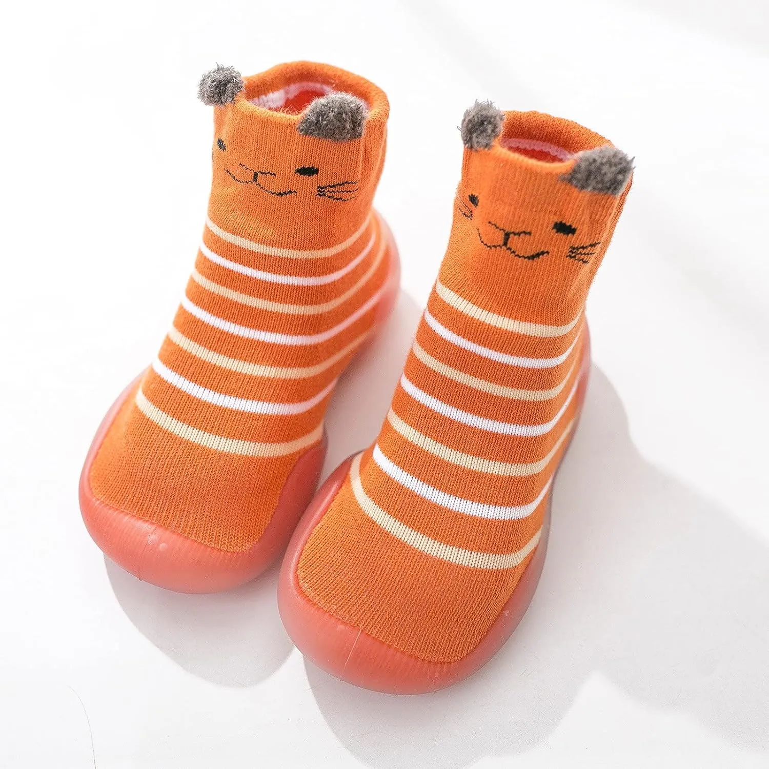 Toddler Girl Shoes,Toddler Baby First Walkers Socks Shoes Cartoon Animals Elastic Non-Slip Baby Shoes Baby Booties