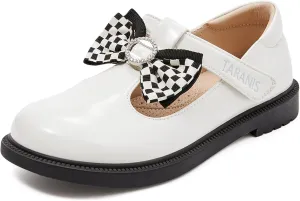 Toddler/Little Girls Mary Jane Bow Tie Flats Shoes Slip-on School Party Dress Shoes
