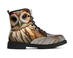 Twilight Owl Leather Boots