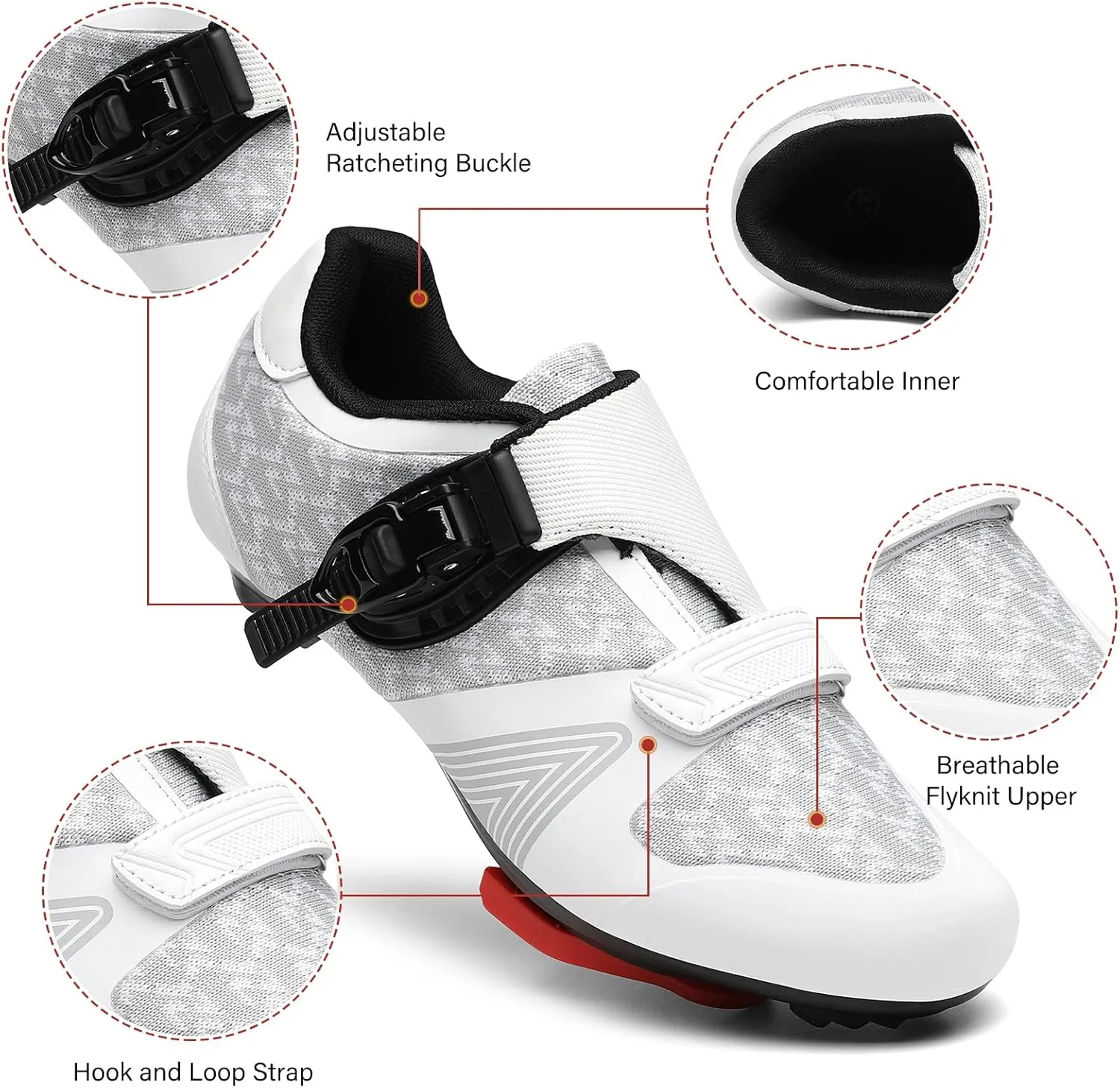 Unisex Cycling Shoes for Men Women Compatible with Peloton Bike Shoes with Delta Cleats for Road Biking Indoor Outdoor Pedal