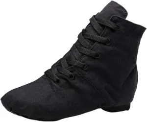 Unisex Kids Canvas Dance Shoes Jazz Shoes for Teens Girls Dance Boots Split Sole Ballroom Dancing Flat