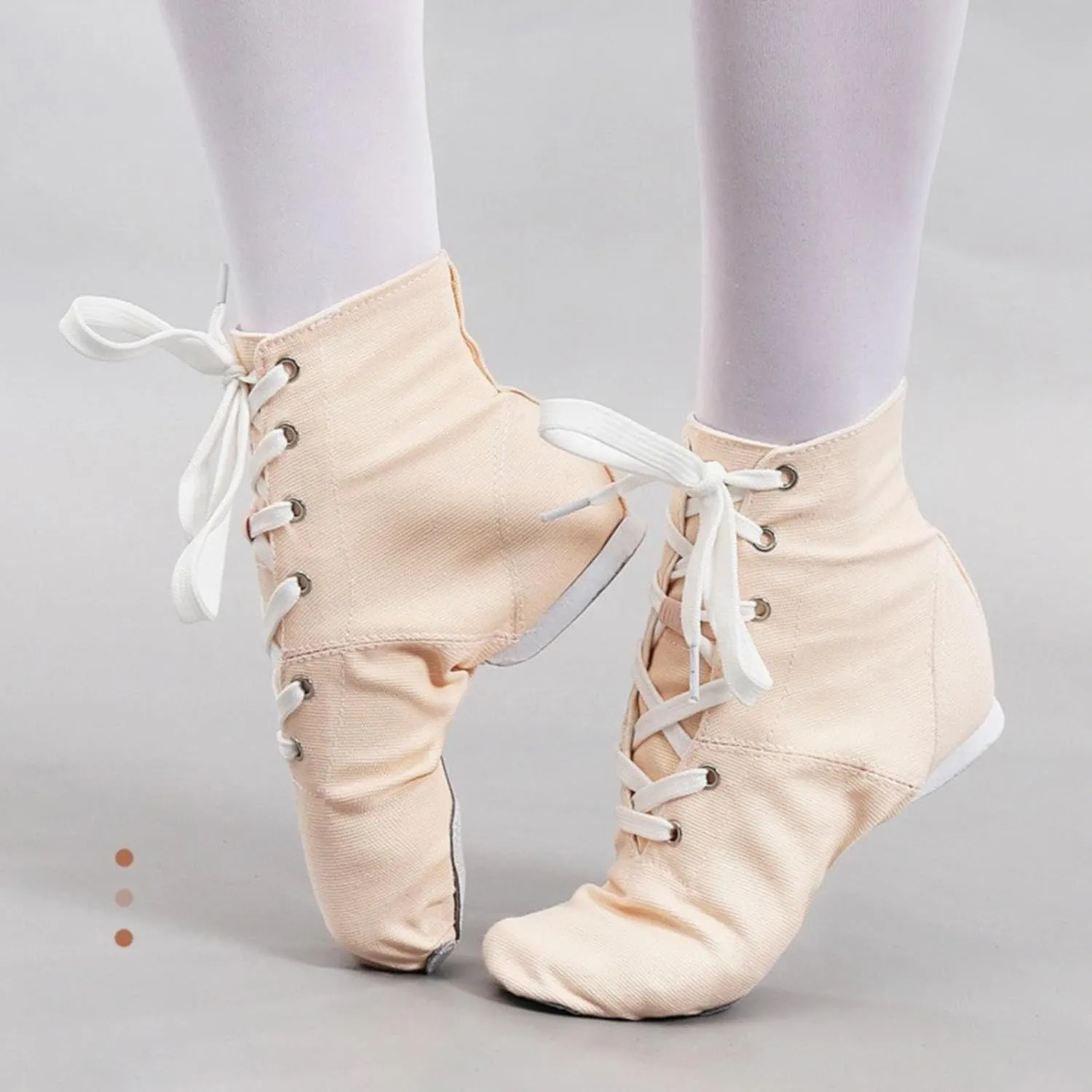 Unisex Kids Canvas Dance Shoes Jazz Shoes for Teens Girls Dance Boots Split Sole Ballroom Dancing Flat