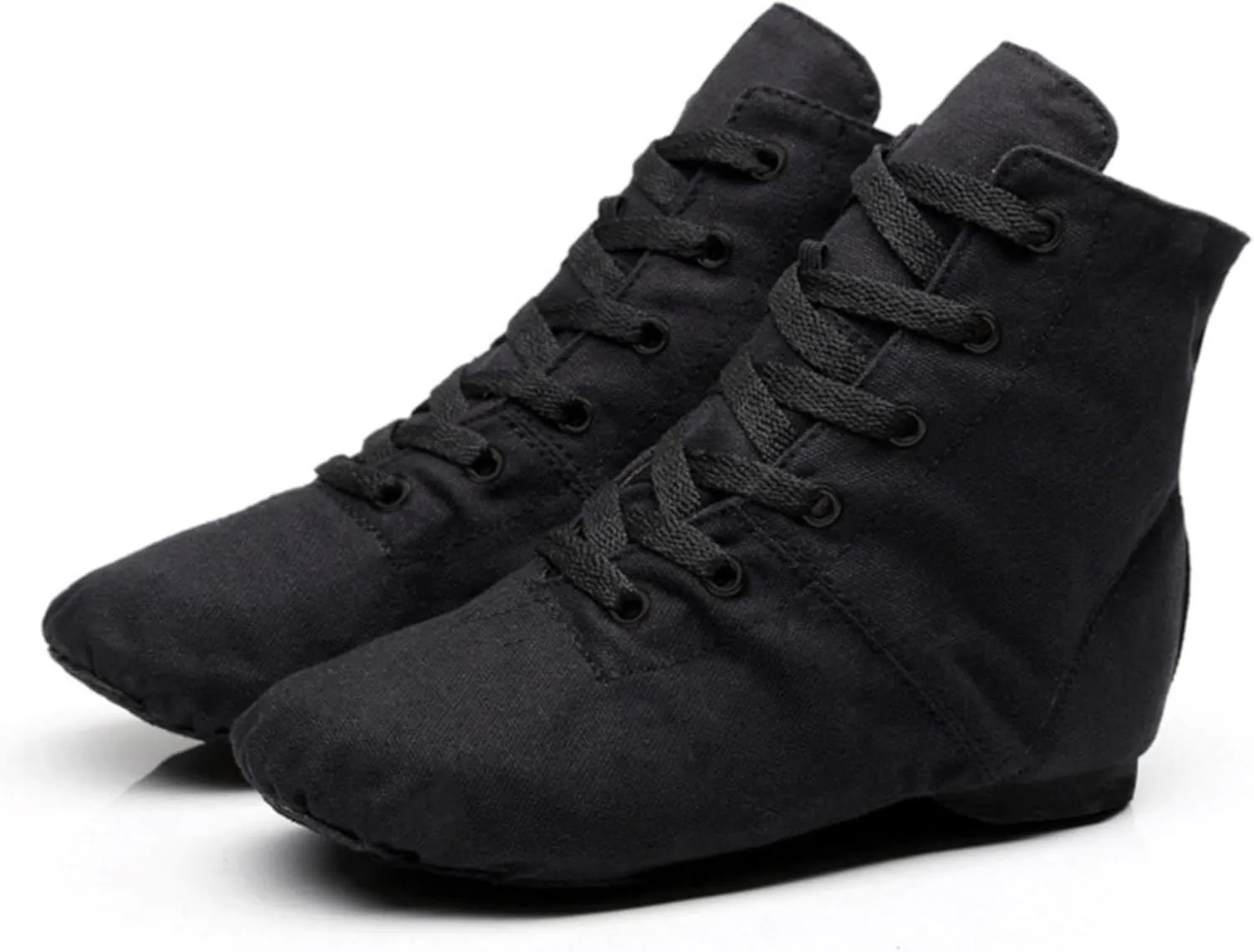 Unisex Kids Canvas Dance Shoes Jazz Shoes for Teens Girls Dance Boots Split Sole Ballroom Dancing Flat
