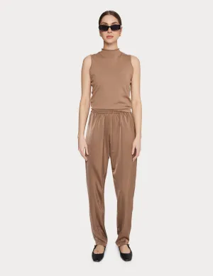 Vera Satin Jogger Latte