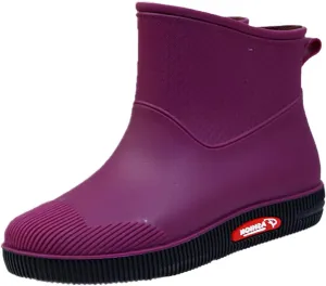 Wide Rainboots Boots Womens Waterproof Non-Slip Rubber Ankle Boots Rain Boots Waterproof Short Garden Boots