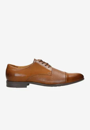 Wojas Brown Embossed Dress Shoes | 1014052