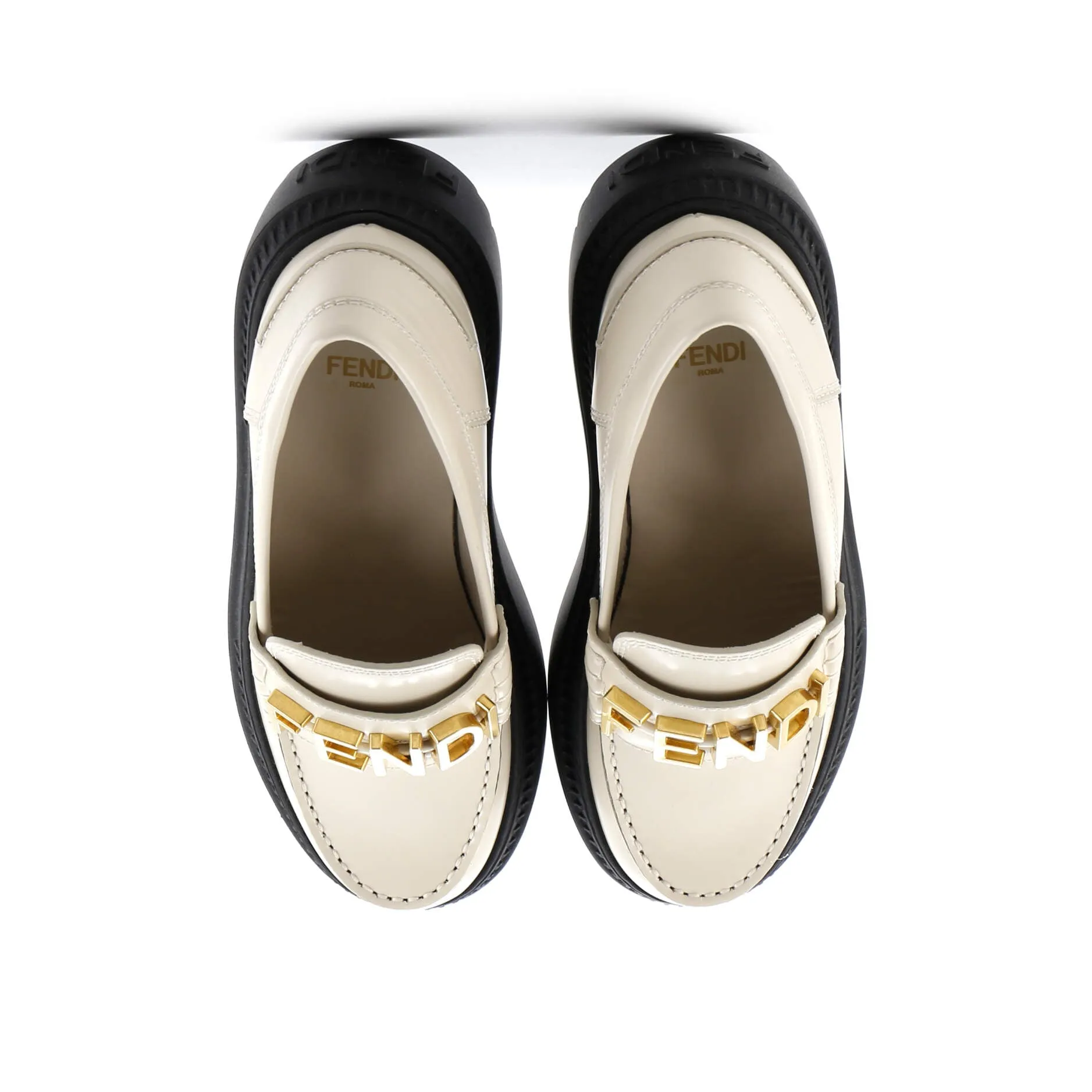 Women's Fendigraphy Lug Sole Loafers Leather
