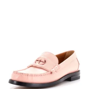 Women's Interlocking G Cutout Loafers Leather