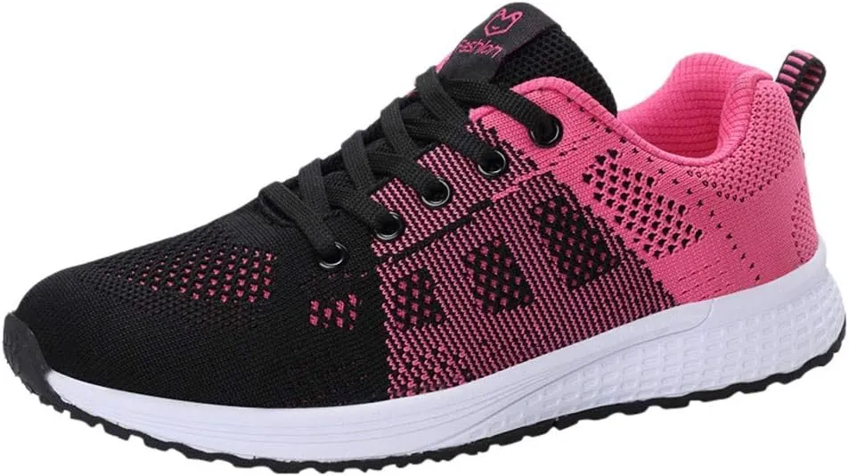 Womens Lace Up Walking Shoes Memory Foam Lightweight Comfort Mens Dress Shoes Sport Shoes Dressy Casual Wedge Sneakers Black Tennis Shoe Trainers Shoe