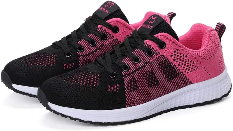 Womens Lace Up Walking Shoes Memory Foam Lightweight Comfort Mens Dress Shoes Sport Shoes Dressy Casual Wedge Sneakers Black Tennis Shoe Trainers Shoe