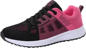 Womens Lace Up Walking Shoes Memory Foam Lightweight Comfort Mens Dress Shoes Sport Shoes Dressy Casual Wedge Sneakers Black Tennis Shoe Trainers Shoe