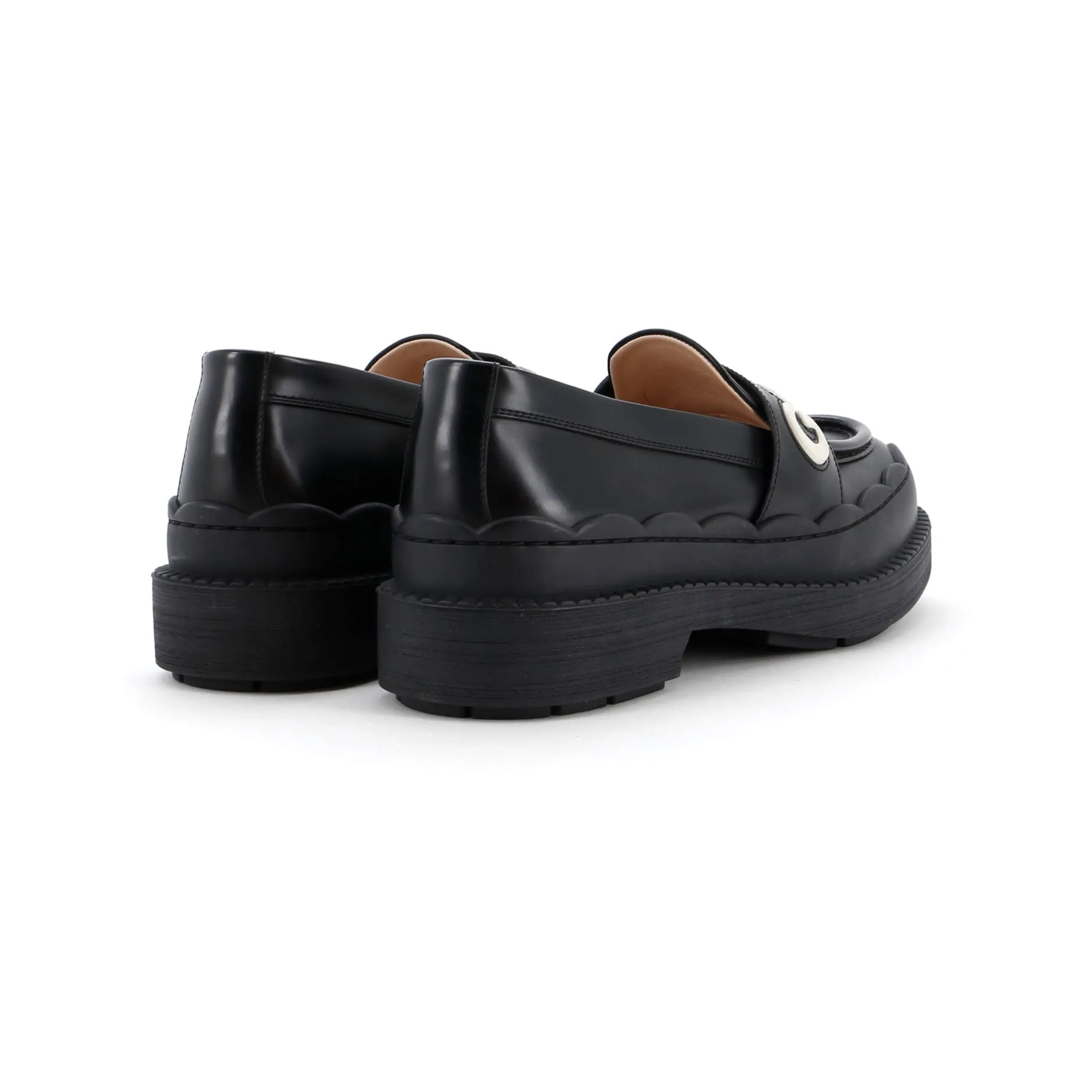 Women's Ornella Logo Loafers Leather