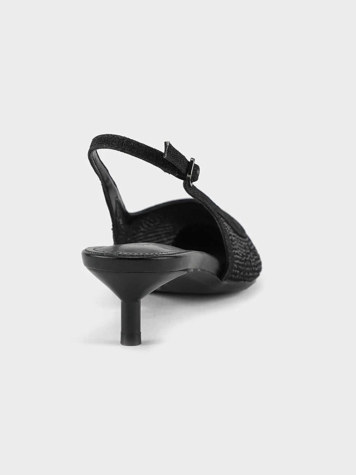 Womens "CANVAS" Pointed Back Strap Sandals