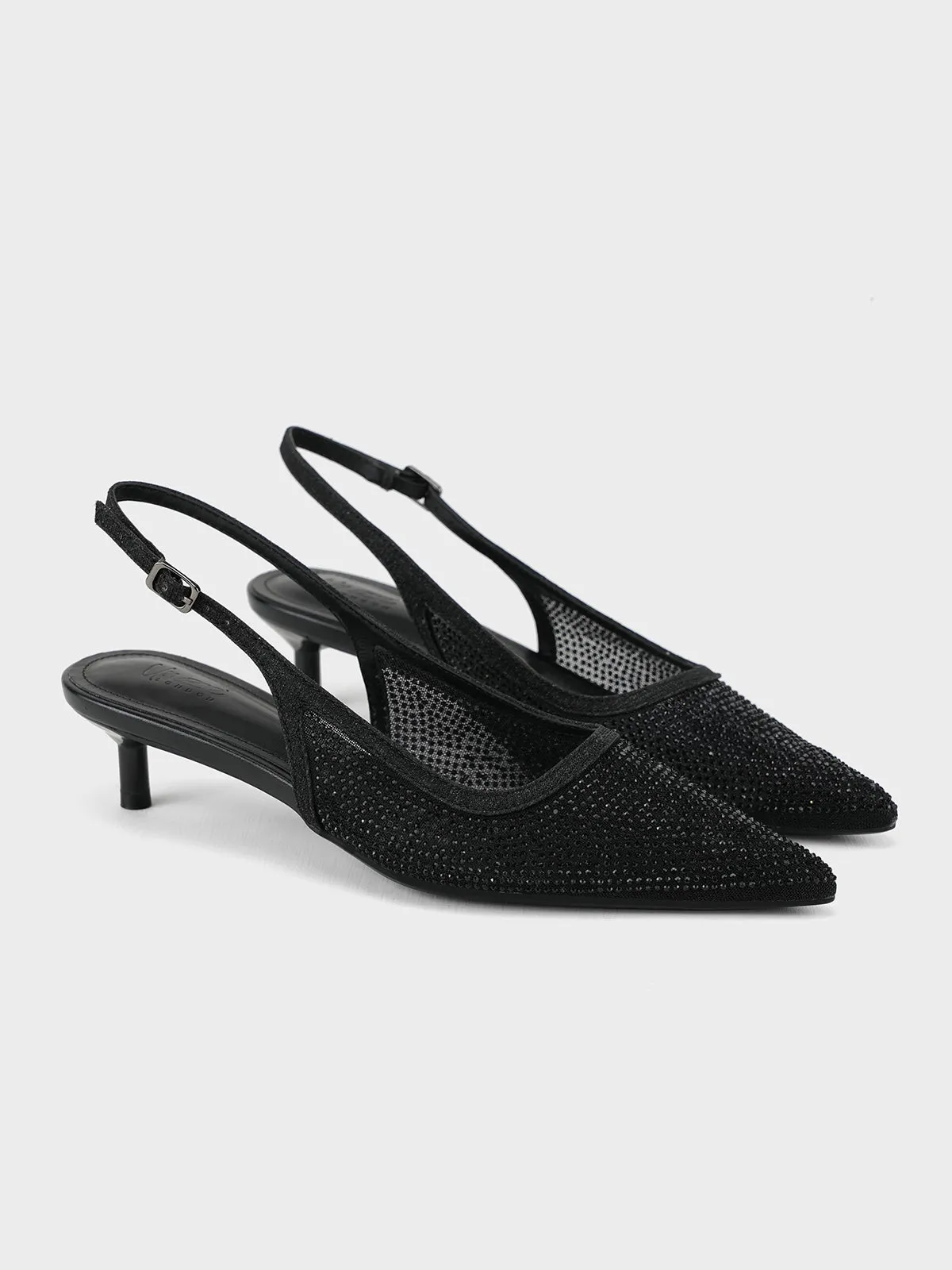 Womens "CANVAS" Pointed Back Strap Sandals
