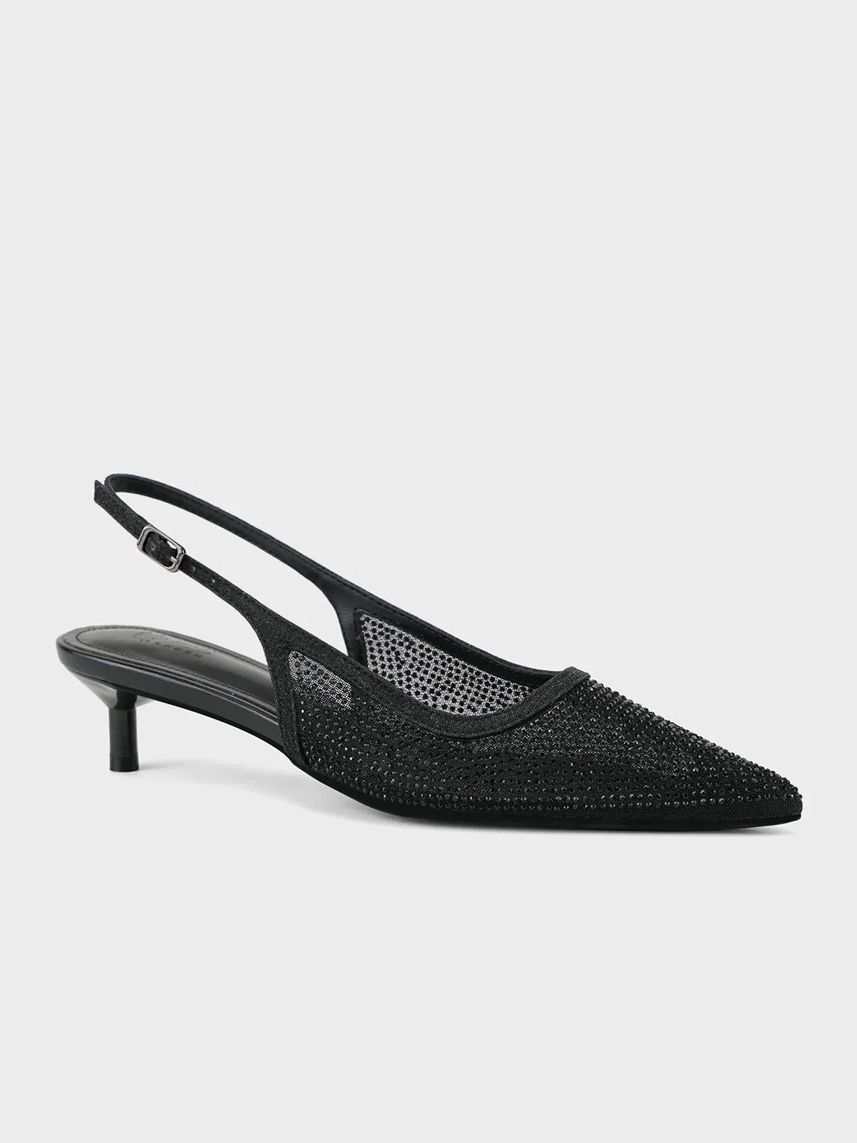Womens "CANVAS" Pointed Back Strap Sandals