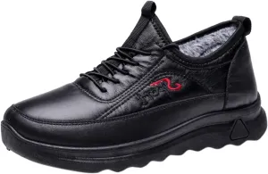 Work Boots for Men Waterproof Hiking Sneakers Warm Fur Lined Workout Shoes for Women Nonslip Lightweight Outdoor Botas Mid Ankle Work Casual Hike Grounded Footwear