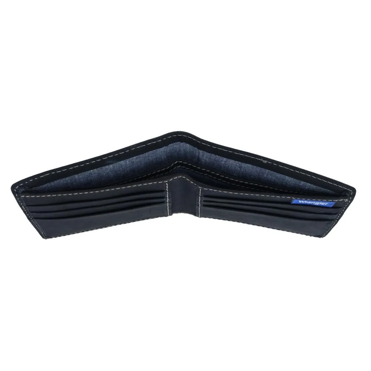 Wrangler Men's Oil Tanned Leather Bifold Wallet