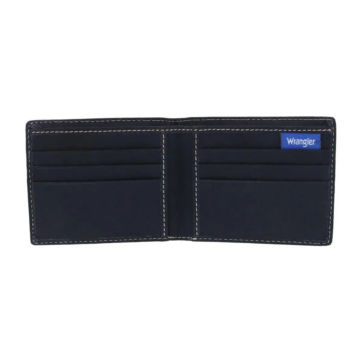 Wrangler Men's Oil Tanned Leather Bifold Wallet