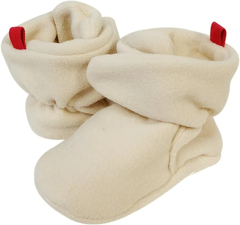 Wrapables Fleece Baby Booties with Anti-Skid Bottoms
